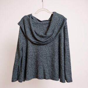 Collection by Bobeau gray cowl off the shoulder sweater‎ 1X